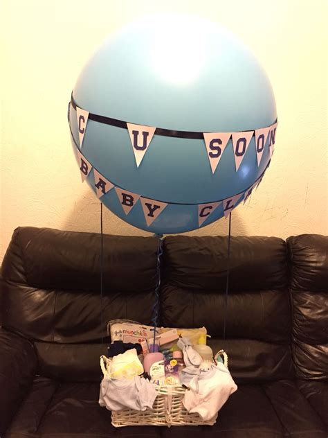Hot Air Balloon Hamper For Baby Shower Hot Air Balloon Air Balloon Balloons