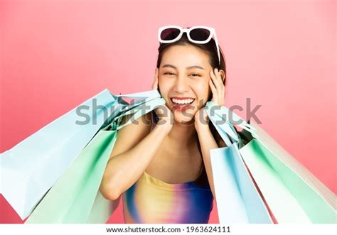 Beautiful Sexy Asian Woman Bikini Smiling Stock Photo 1963624111 Shutterstock