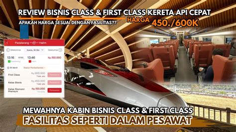 Harga Tiket 450 Ribu Begini Rupanya Kemewahan Di Kelas Bisnis Kereta