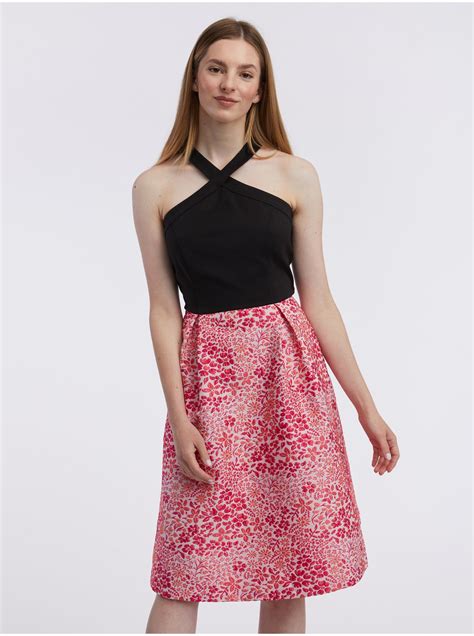 Rochie Floral Roz I Neagr Pentru Femei Orsay Orsay Ro Magazinul