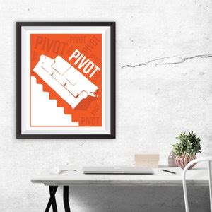 PIVOT Friends Poster, Ross Geller Print, Rachel Joey Phoebe Monica ...