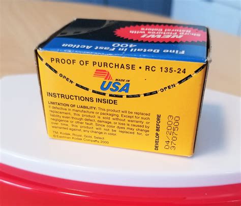 Vintage Kodak Royal Gold 400 Color Negative Film (35mm Film, 24 ...