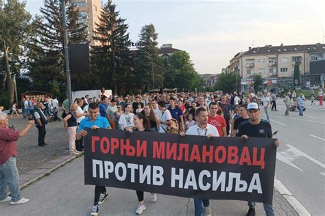 Novi Protesti Protiv Nasilja U Gornjem Milanovcu I A Ku U Petak