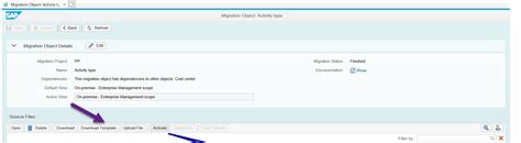 SAP S 4 HANA Migration Cockpit LTMC Activity Type Master Data