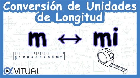 Conversi N De Unidades De Longitud Metros M A Millas Mi Y Millas