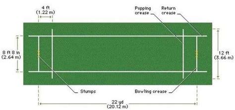 Understanding the Measurements of a Cricket Field: Diagram Included