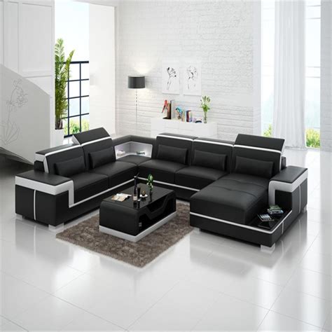 Black Lather And Wood Designer Sofas Set At Best Price In Ambala Id
