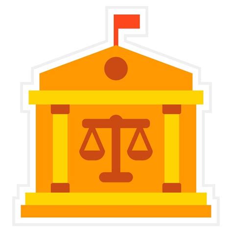 Premium Vector Court Icon