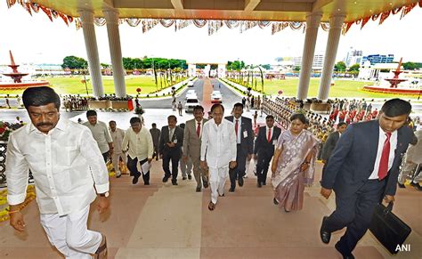 As Kcr Opens Telangana S New Secretariat Fresh Dig From Bjp