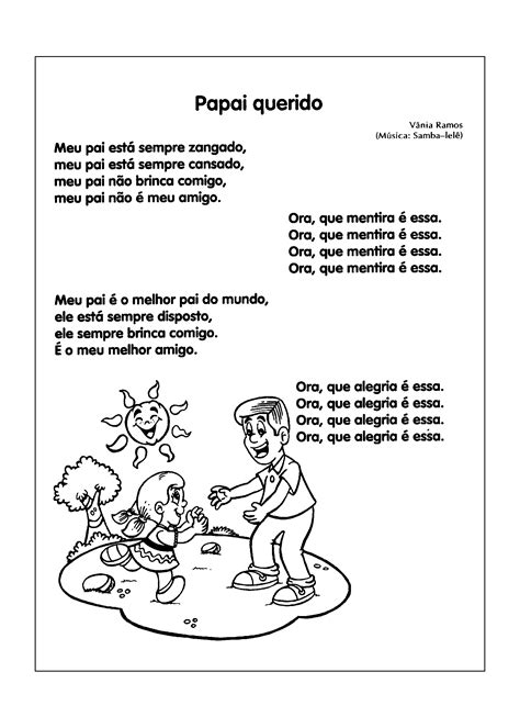 Musica Para O Dia Dos Pais Educação Infantil - Musica Dia Dos Pais Ed Infantil - FDPLEARN