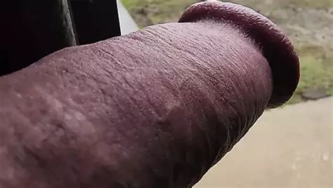 Hot Guy Jerking Off And Precumming Close Up Super Mushroom Cock In Public Parking Lot Gay Porn