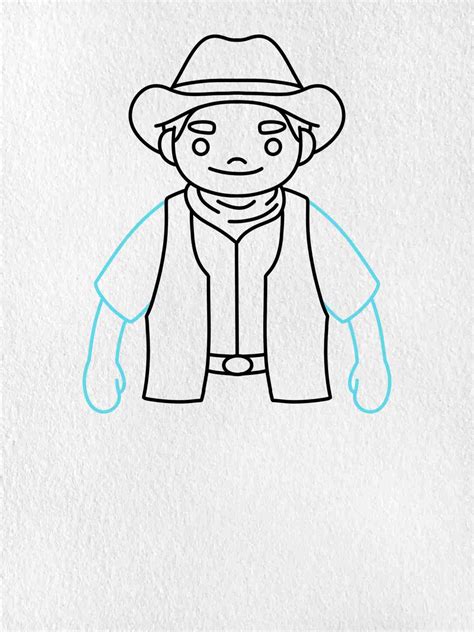 Cowboy Drawing - HelloArtsy