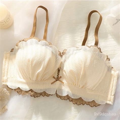 Jual Women Lace Push Up Bra With Underwire Sexy Cute Bow Bralette Female Underwear Lingerie