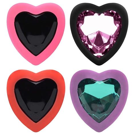 Plug Anal Coração Silicone Tamanho P Gall