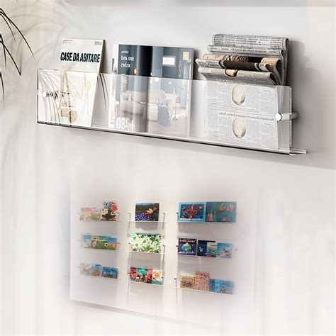 Amazon DAKAJA Magazine Rack Wall File Holder 1pcs 2pcs 3pcs Clear