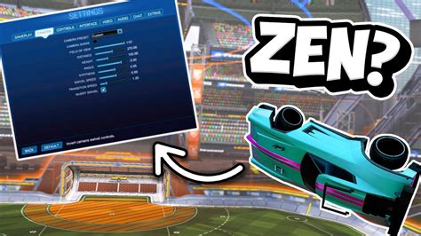 Freestyling With Zen S Camera Settings In Rocket League Youtube