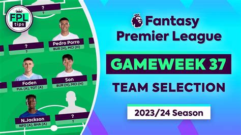 Fpl Gw37 Team Selection Bench Boost Active Double Gameweek 37