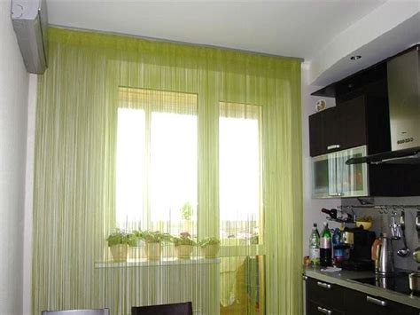 Шторы-нити для кухни - модно и практично | OKuhneVse.ru