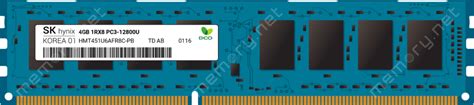 HMT451U6AFR8C PB SK Hynix 1x 4GB DDR3 1600 UDIMM PC3 12800U Single