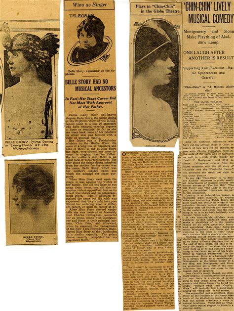 Belle Story newspaper clippings – The American Vaudeville Archive