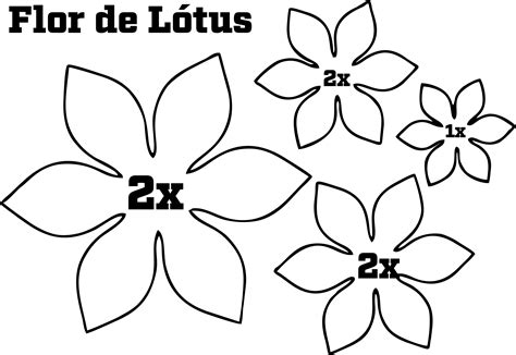 Molde De Flores Para Imprimir Acc