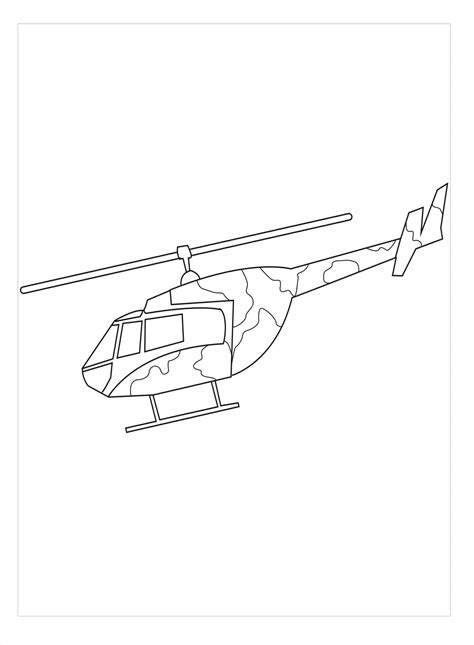 Helic Ptero B Sico Del Ej Rcito Para Colorear Imprimir E Dibujar