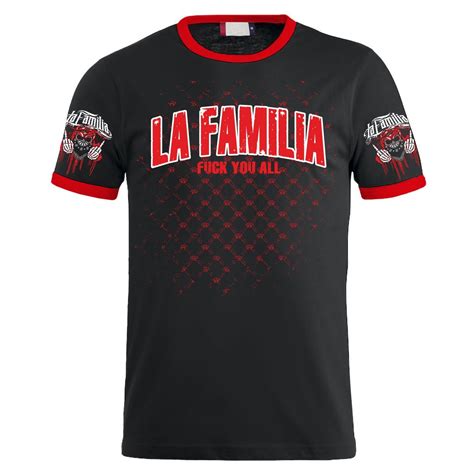 T Shirt La Familia FCK You All S Bis XL Schlagring Familie Hardcore Criminal EBay
