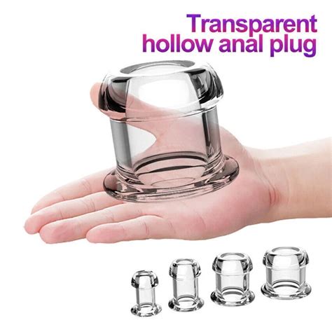 ANAL BUTT PLUG HUGE HOLLOW DILDO SEX VAGINAL SPECULUM ANUS DILATOR ENEMA DOUCHE EUR 5 99