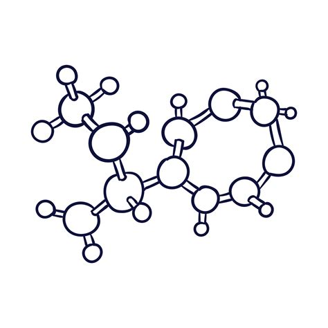 vector hand drawn molecule structure  vector art  vecteezy