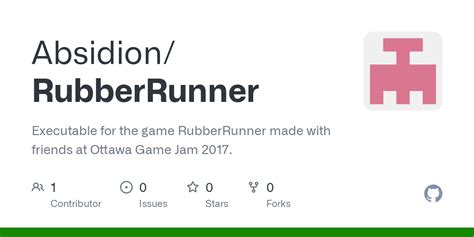 github absidionrubberrunner executable   game rubberrunner