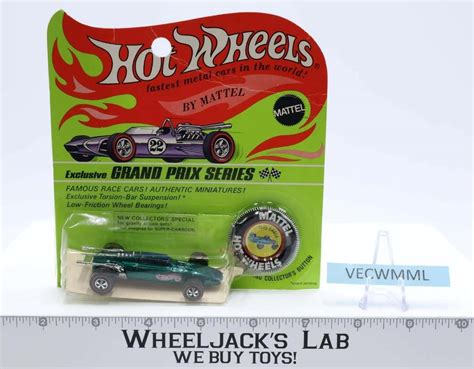 Aqua Indy Eagle Hot Wheels Redline Grand Prix 1969 Mattel NEW MOSC SEALED Wheeljack S Lab