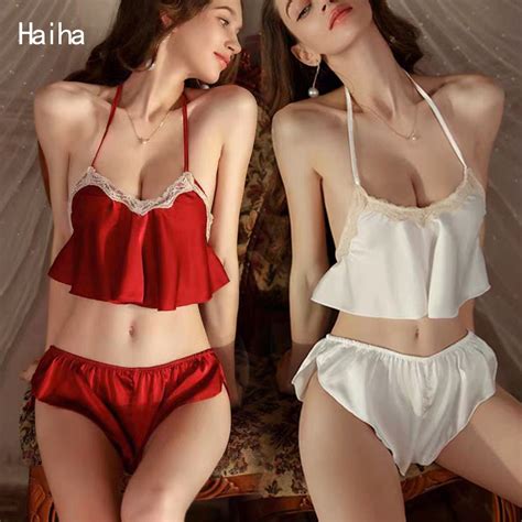 Haiha Red Lingerie Sexy Sleepwear For Sex Women Nighties Sleepwear Lingerie Set Sexy Lingerie