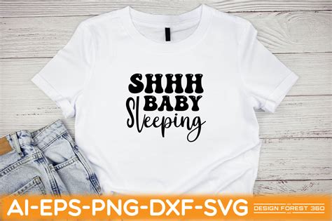 Shhh Baby Sleeping Graphic By Design Forest 360 · Creative Fabrica