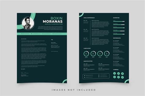 Premium Vector Clean Resume Template