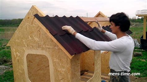 ч.3 Крыша домика для детей - YouTube