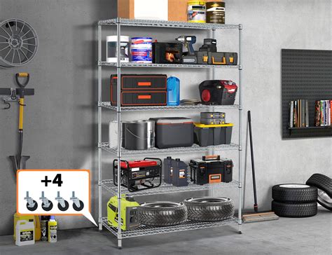 Hdx Tier Plastic Garage Storage Shelving Unit In Black