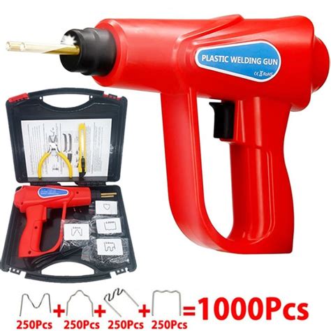Plastic Welding Machine Soldering Iron W Electric Welding Hot Stapler Car Bumpers Repair Tools