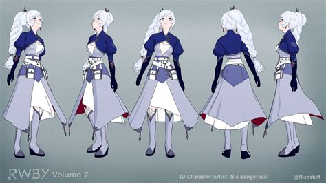 Weiss Schnee From Rwby Volume 7 Nicolas Sangervasi Rwby Volume Rwby