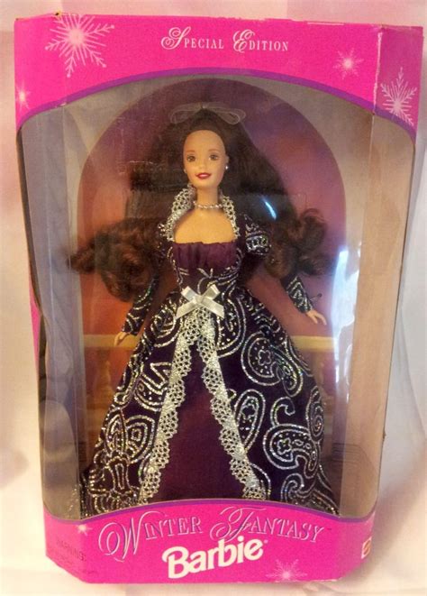 Amazon 1996 Winter Fantasy Barbie 2 Brunette Sam S Club Exclusive Toys Games