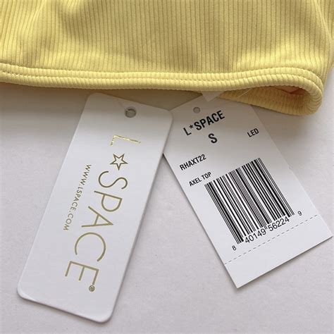L Space Swim Lspace Womens Axel Yellow One Shoulder Crop Beachwear Bikini Swim Top Small