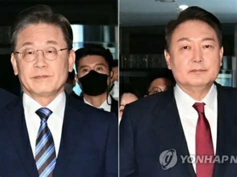 韓国大統領選 与野党候補の支持率差縮まる＝尹氏43．5・李氏40．4 Wowkorea（ワウコリア）