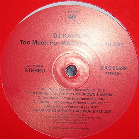DJ Kay Slay Too Much For Me I Never Liked Ya Ass Westside Driveby Amazon Music