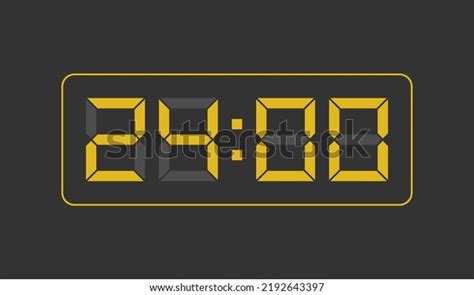 digital clock number vector illustration