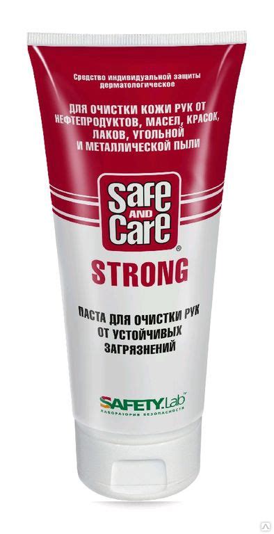 Паста Safe and Care Стронг для очистки рук от устойчивых загрязнений ...