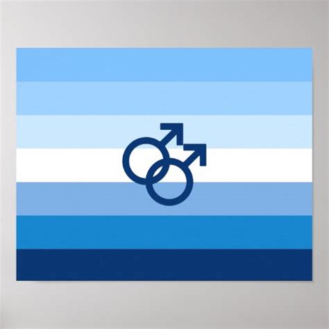 Mlm Gay Male Pride Flag Poster Zazzle