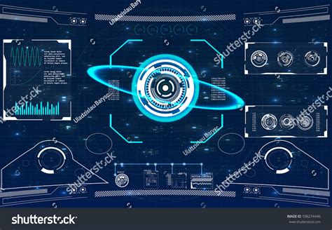 Radar Screen Vector Illustration Your Design Stock Vector (Royalty Free ...