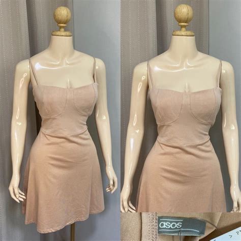 Asos Nude Dress Women S Fashion Dresses Sets Dresses On Carousell