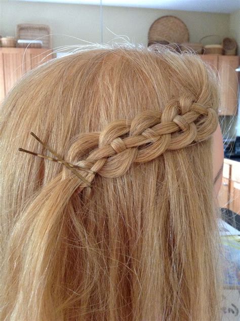 Braid With 4 Strands Hairstyle Tutorial Four Strand Braids And Slide Up Braids Diagonal