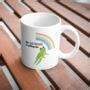 Funny Gay Lgbt Queer Joke Mug Frog And Rainbow By Plum And Peach