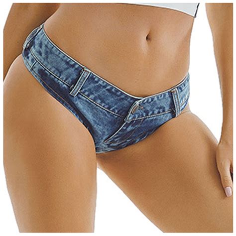 Women S Low Rise Hot Denim Shorts Stretch Mini Shorts Button Zipper High Cut Jean Pants Summer